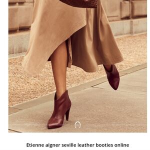 Etienne Aigner Seville Bootie Brown